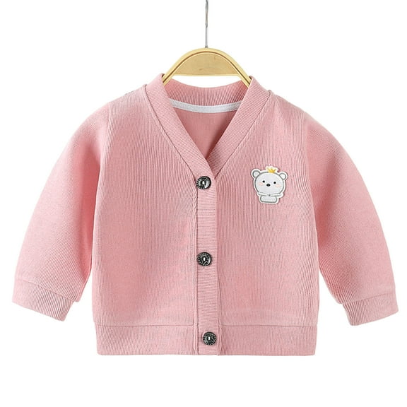 aidice Fall Baby Clothes Unisex Cute Long Sleeve Button up V Neck Jackets Toddler Boy Girl Cardigans