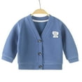 thumbnail image 1 of aidice Fall Baby Clothes Unisex Cute Long Sleeve Button up V Neck Jackets Toddler Boy Girl Cardigans, 1 of 3