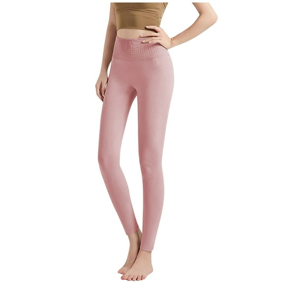 aidice Leggings for Women High Waisted Slim Fitting Solid Color Pants Yoga Comfy Underwear Trousers