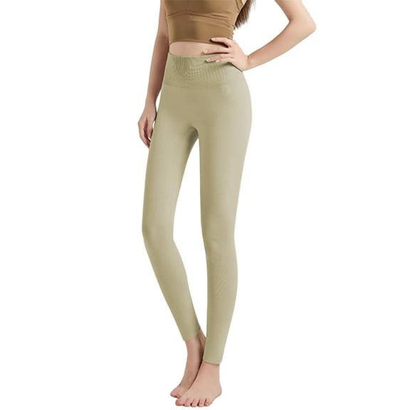 aidice Leggings for Women High Waisted Slim Fitting Solid Color Pants Yoga Comfy Underwear Trousers