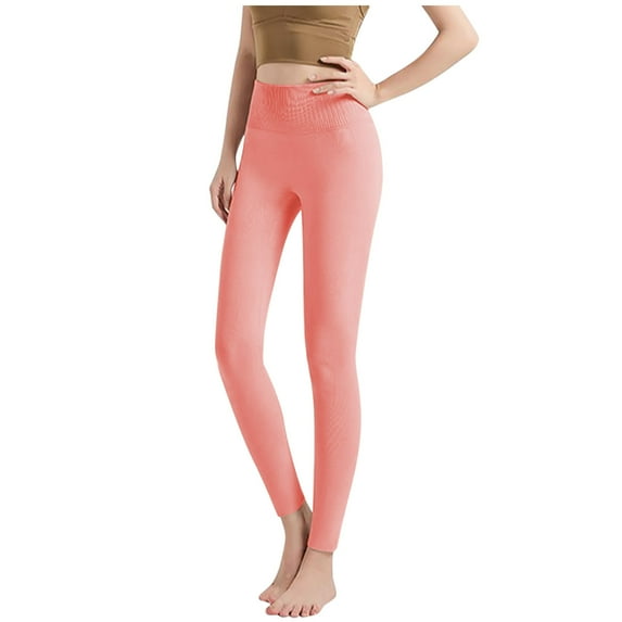 aidice Leggings for Women High Waisted Slim Fitting Solid Color Pants Yoga Comfy Underwear Trousers