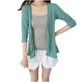 thumbnail image 1 of aidice Lightweight Cardigans for Women Casual Open Front Long Sleeve Tops Fitting Thin Summer Jackets, 1 of 5
