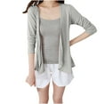 thumbnail image 1 of aidice Lightweight Cardigans for Women Casual Open Front Long Sleeve Tops Fitting Thin Summer Jackets, 1 of 5
