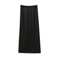 thumbnail image 1 of aidice Long Skirt for Women Pajamas Elastic Waisted Ruched Comfy Loungewear Loose Soft Night Dresses, 1 of 5