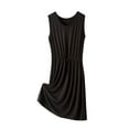thumbnail image 1 of aidice Lounge Dresses for Women Round Neck Sleeveless Drawstring Ruched Comfy Soft Pajamas Dresses, 1 of 5