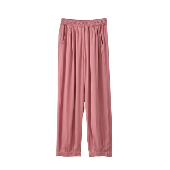 aidice Lounge Pants for Women Pajamas Comfy Elastic Waisted Loose Soft Homewear Pjs Trousers with Pockets