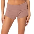 thumbnail image 1 of aidice Mini Shorts for Women Ribbed Low Waisted Fold up Comfy Hot Pants Slim Fitted Summer Casual Shorts, 1 of 5