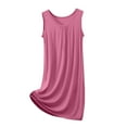 thumbnail image 1 of aidice Nightgowns for Women Sleepwear Round Neck Sleeveless Ruched Loose Comfy Soft Pajamas Dresses, 1 of 5