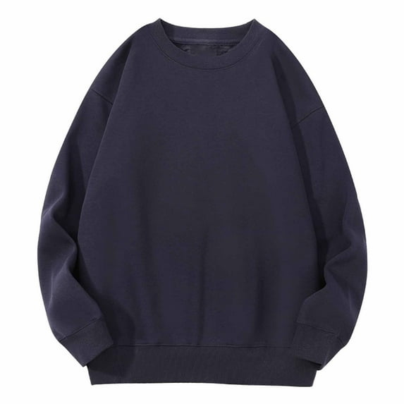 aidice Oversized Sweatshirt for Women Crewneck Drop Shoulder Fleece Lined Fall Winter Pullover Tops