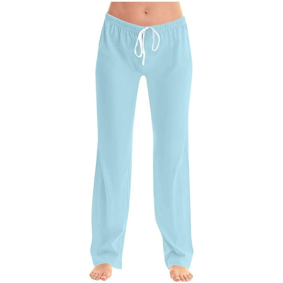 aidice Pajama Pants for Women Plus Size Drawstring Waisted Comfy Casual Homewear Sleepwear Pjs Trousers