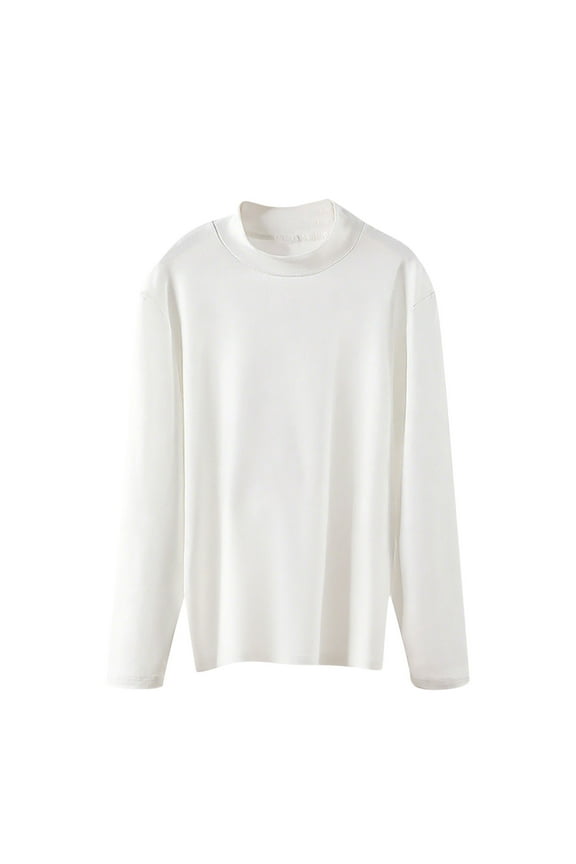 Pajama Tops for Women Long Sleeve High Neck Comfy Warm Basic Layer Undershirt Pjs Tshirt Sleepwear