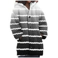 thumbnail image 1 of aidice Plus Size Cardigan Sweaters for Women Casual Button up Hooded Fall Winter Warm Coats Pockets, 1 of 5