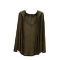 thumbnail image 1 of aidice Plus Size Cardigan for Women Summer Thin Hooded Drawstring Long Sleeve Soft Open Front Outerwear, 1 of 6
