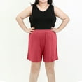 thumbnail image 1 of aidice Plus Size Shorts for Women Oversized Lightweight Shorts High Waisted Athletic Soft Comfy Shots with Pockets, 1 of 7
