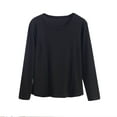 thumbnail image 1 of aidice Plus Size Tops for Women Casual Crewneck Long Sleeve Loose Shirts Comfy Solid Color Blouses Tops, 1 of 7