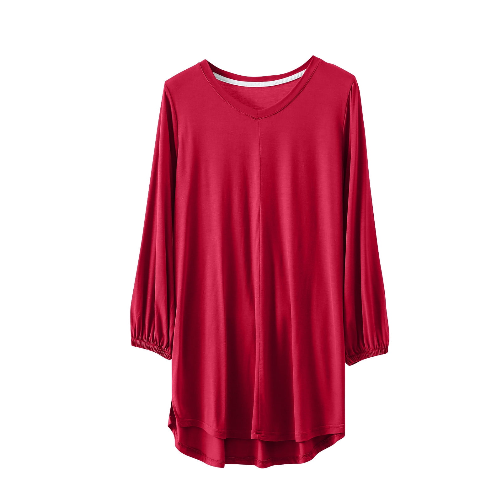 aidice Plus Size Tops for Women Pajamas V Neck Long Sleeve Soft Comfy aidice Plus Size Tops for Women Pajamas V Neck Long Sleeve Soft Comfy