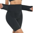 thumbnail image 1 of aidice Plus Size Womens Shorts High Waisted Skinny Belly Control Butt Lifting Padded Shapewear Shorts, 1 of 9