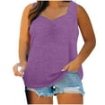 thumbnail image 1 of aidice Plus Size Womens Tank Tops L-5XL Cotton Sleeveless Flowy Tops Summer Casual Beach Tanks Solid Color, 1 of 8