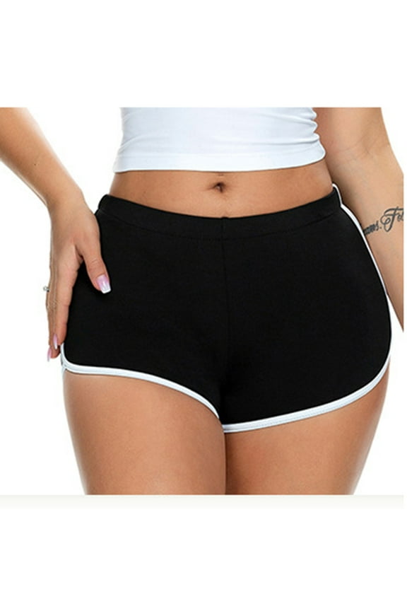Running Shorts for Women Athletic Summer Slim Fitting Low Waisted Hot Pants Workout Mini Shorts