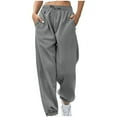 thumbnail image 1 of aidice Running Sweatpants for Women Workout Drawstring Elastic Waisted Jogger Pants Loose Athletic Trousers, 1 of 6