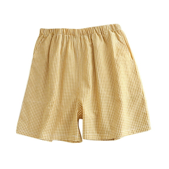 aidice Shorts for Women Loungewear Loose Ruched Comfy Elastic Waisted Summer Casual Shorts with Pockets