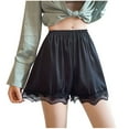 thumbnail image 1 of aidice Shorts for Women Summer Casual Loose Lace Elastic Waisted Solid Color Underwear Wide Leg Shorts, 1 of 2