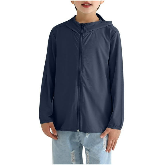 aidice Summer Baby Boy Girl Clothes Sun Protection Hooded Zipper Long Sleeve Comfy Casual Outerwear