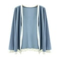 thumbnail image 1 of aidice Summer Cardigan for Women Casual Long Sleeve Fitting Comfy Solid Color Open Front Jackets, 1 of 3