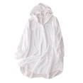 thumbnail image 1 of aidice Summer Cardigans for Women Lightweight Thin Drawstring Hooded Sun Protection Long Sleeve Outerwear, 1 of 6