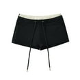 thumbnail image 1 of aidice Summer Shorts for Women Casual Drawstring Elastic Waisted Comfy Hot Pants Mini Shorts with Pockets, 1 of 4