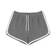 thumbnail image 1 of aidice Summer Shorts for Women Comfy Fitting Drawstring Elastic Waisted Ruched Hot Pants Workout Shorts, 1 of 6