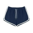thumbnail image 1 of aidice Summer Shorts for Women Comfy Fitting Drawstring Elastic Waisted Ruched Hot Pants Workout Shorts, 1 of 6