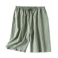 thumbnail image 1 of aidice Summer Womens Short Casual Drawstring High Waisted Loose Comfy Plaid Loungewear Pjs Shorts, 1 of 3