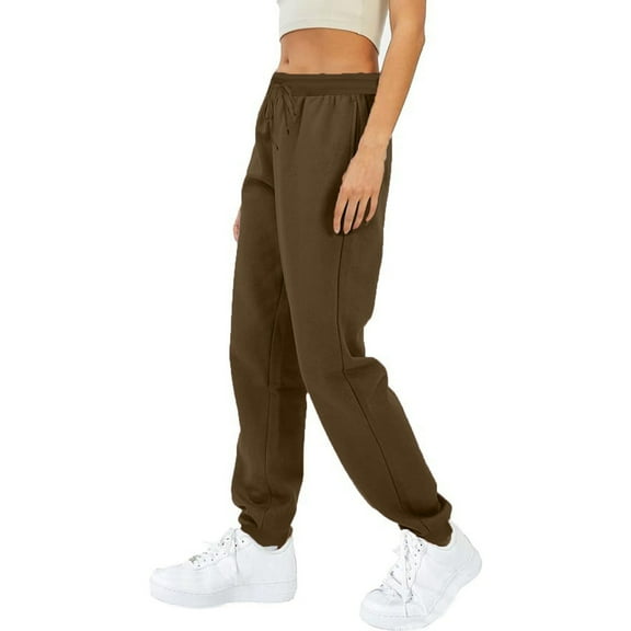 aidice Sweatpants Women Running High Waisted Drawstring Solid Color Athletic Jogger Pants with Pockets