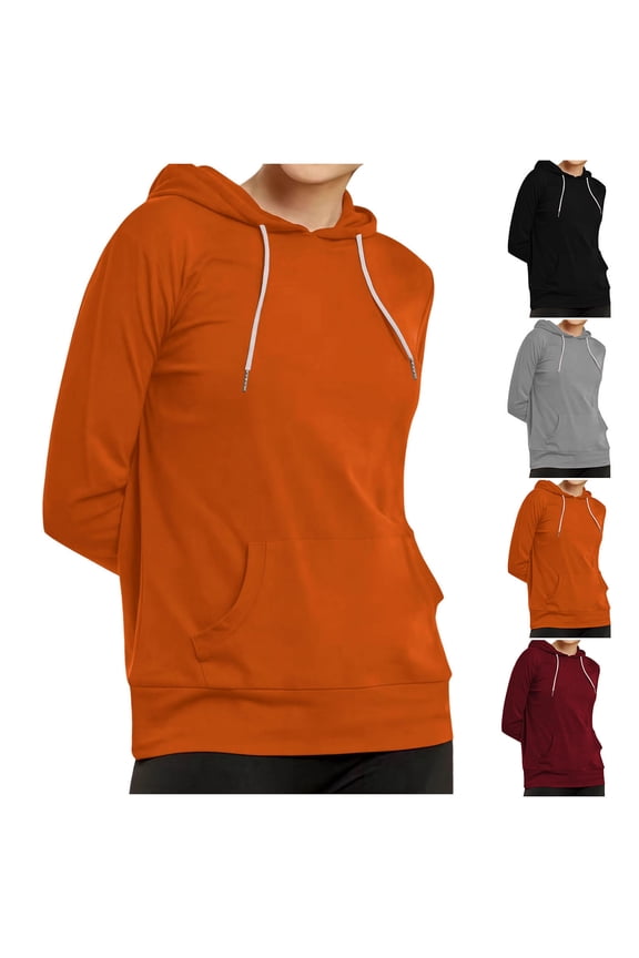 Sweatshirt Hoodie for Women Long Sleeve Stretch Casual Fitted Pullover Tops with Pocket