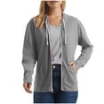 thumbnail image 1 of aidice Sweatshirts for Women Hoodie Zipper Long Sleeve Cardigans Loose Lightweight Fall Jackets Pockets, 1 of 6