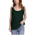 thumbnail image 1 of aidice Tank Tops for Women Eyelet Round Neck Sleeveless Loose Tops Comfy Casual Solid Color Summer Tshirts, 1 of 6
