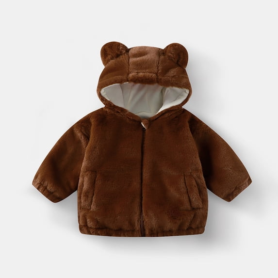 aidice Toddler Baby Clothes Fleece Cute Warm Comfy Long Sleeve Zipper Coats Long Sleeve Winter Jackets