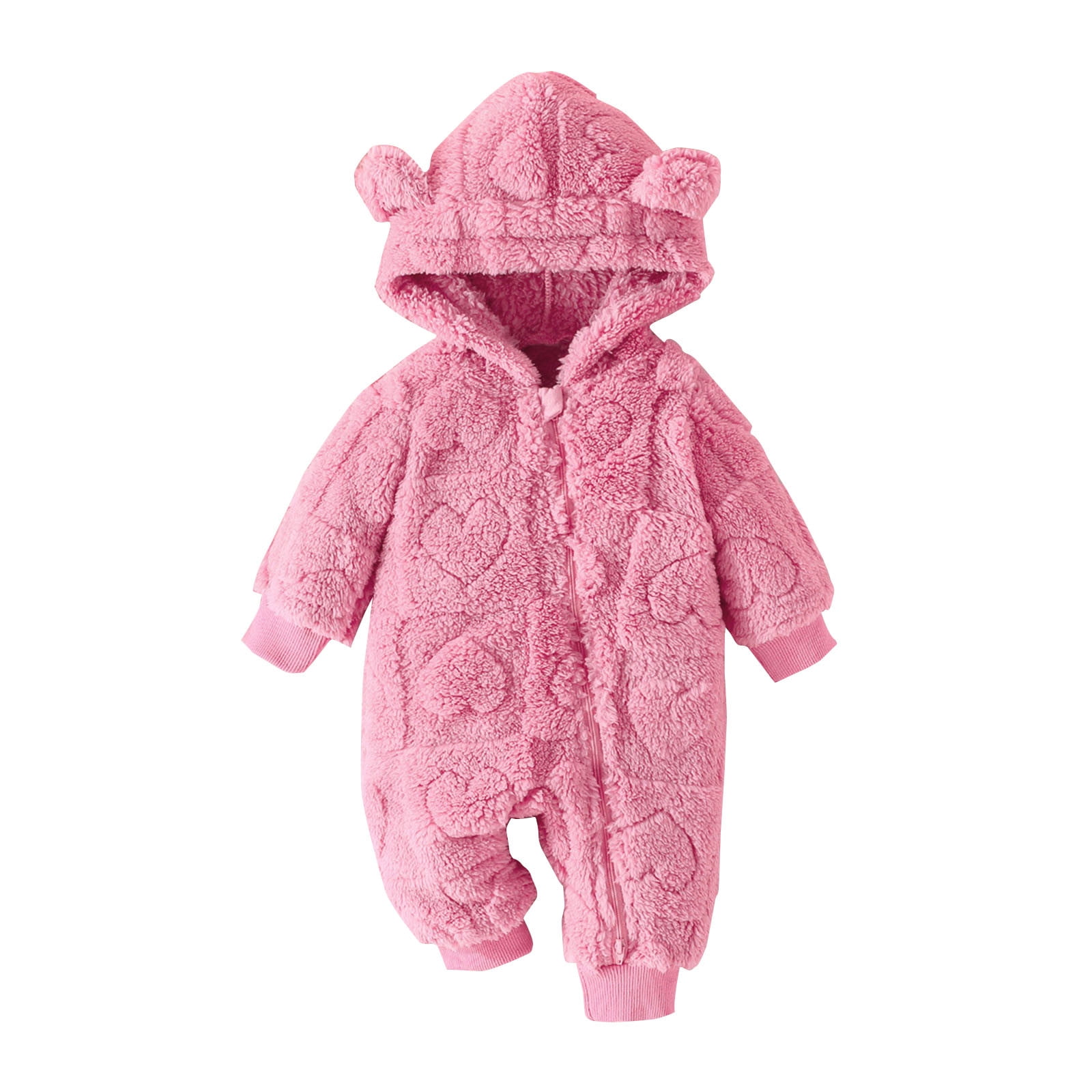 aidice Toddler Baby Clothes Unisex Hooded Infant Zipper Onesie Newborn ...