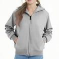 thumbnail image 1 of aidice Unisex Baby Clothes Sweatshirts Long Sleeve Hoodies Zipper Blouses Solid Color Fall Winter Jackets, 1 of 3