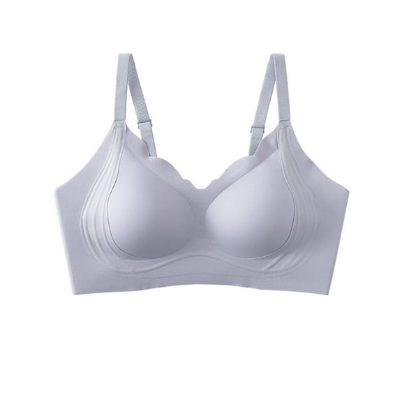 aidice Wireless Bras for Women Adjustable Strap Support Breathable Comfy Solid Color Everyday Bralettes