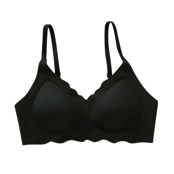 aidice Wireless Bras for Women Spaghetti Strap Breathable Comfy Support Seamless Everyday Bralettes