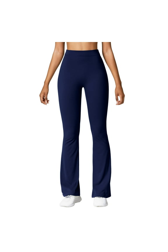 Women's Leggings Stretchy Elastic Waist Butt Lifting Flare Leg Fitted Pants Workout Gym Yoga Pants