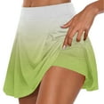 thumbnail image 1 of aidice Womens Athletic Shorts Summer Mid Waisted Comfy Running Workout Gradient Color Skirts Shorts, 1 of 6
