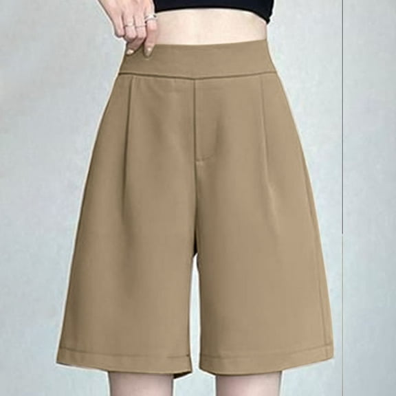 aidice Womens Baggy Shorts Lightweight Summer Loose Fitting Half Pants with Pockets Casual Fashion Going out Shorts for Women