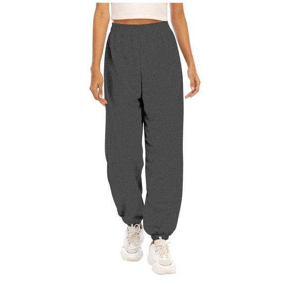 aidice Womens Sweatpants Athletic Elastic Waisted Ruched Gym Jogger Pants Workout Activewear Trousers