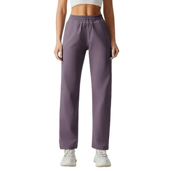 aidice Workout Pants for Women Athletic Elastic Waisted Running Gym Drawstring Summer Pants with Pockets