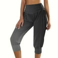 thumbnail image 1 of aidice Workout Pants for Women Capris Summer Athletic Gym High Waisted Cropped Running Jogger Pants, 1 of 8