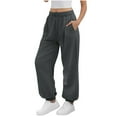 thumbnail image 1 of aidice Workout Pants for Women Drawstring Elastic Waisted Athletic Activewear Jogger Pants with Pockets, 1 of 9