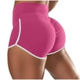 thumbnail image 1 of aidice Workout Shorts for Women Athletic High Waisted Slim Fitting Ruched Hot Pants Yoga Mini Shorts, 1 of 8